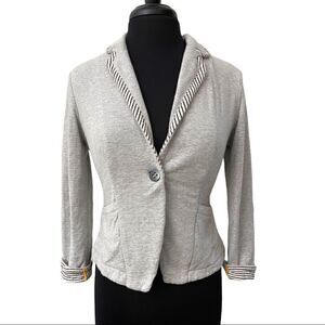 Cartonnier Gray Cotton Sweatshirt Blazer Sz 4
